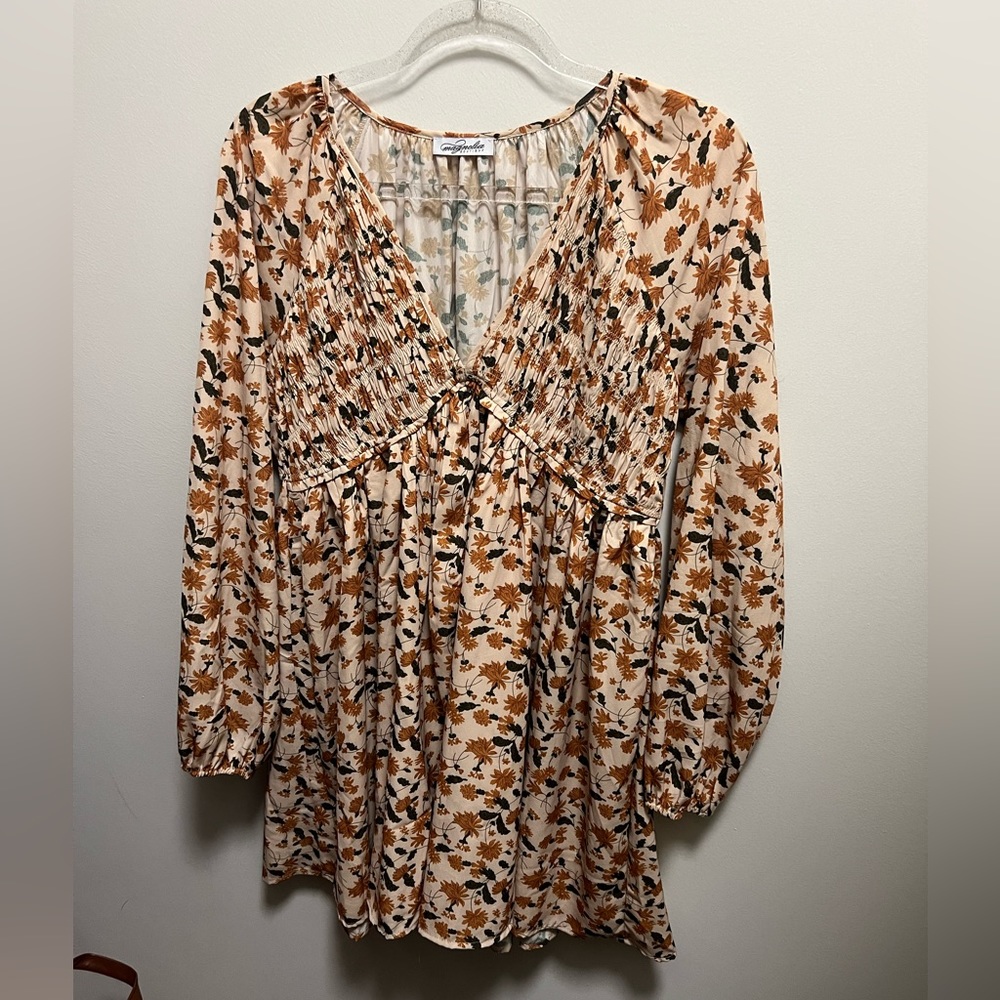 Fall Floral Dress - Picture 4 of 4